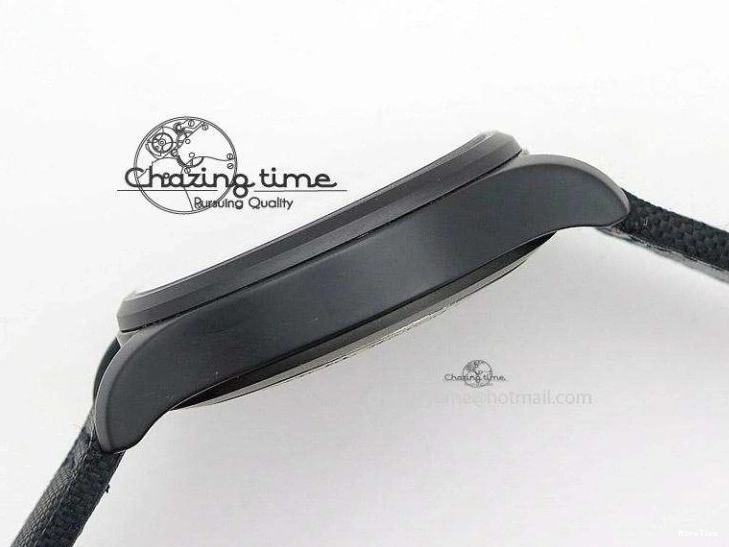 MIROTIME 0417 Durable Big Pilot 5019 Ceramic Case Black Dial Green Markers Asian 23J 7396